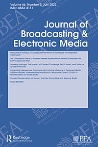 Cover image for Journal of Broadcasting & Electronic Media, Volume 66, Issue 3, 2022