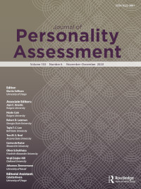 Cover image for Journal of Personality Assessment, Volume 102, Issue 6, 2020