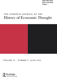 Cover image for The European Journal of the History of Economic Thought, Volume 25, Issue 3, 2018
