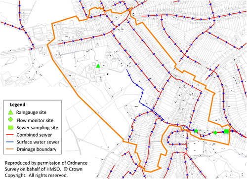 Figure 3 Map of the high income catchment.