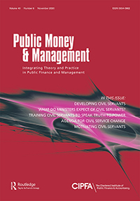 Cover image for Public Money & Management, Volume 40, Issue 8, 2020