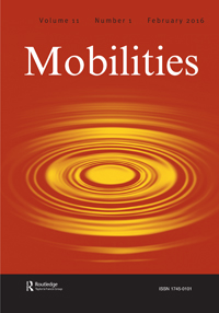 Cover image for Mobilities, Volume 11, Issue 1, 2016