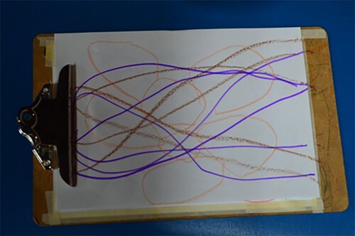 Figure 1. Jasper’s drawing of underground mycelial networks.