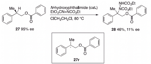 Scheme 13. Radical amination of a benzylic C(sp3)–H bond.