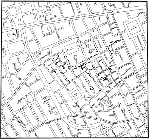Figure 4 Snow’s London Cholera Map