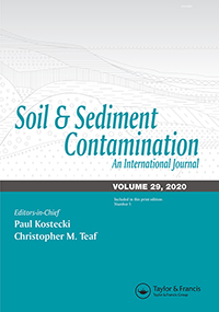 Cover image for Soil and Sediment Contamination: An International Journal, Volume 29, Issue 5, 2020