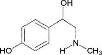 Figure 1 Structure of p-synephrine.