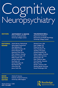 Cover image for Cognitive Neuropsychiatry, Volume 26, Issue 1, 2021