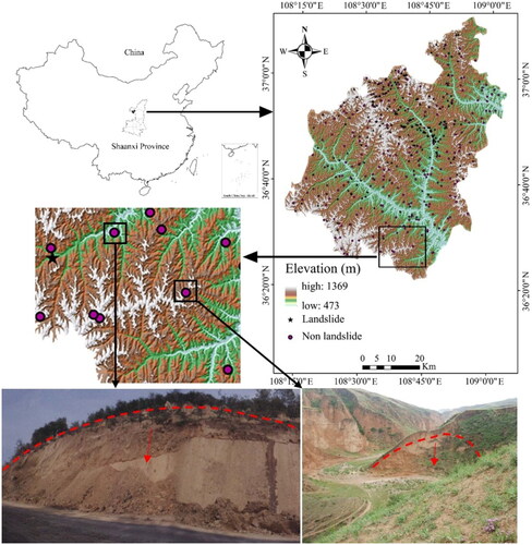 Figure 2. Landslide inventory map of study area.