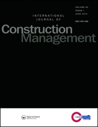 Cover image for International Journal of Construction Management, Volume 17, Issue 1, 2017