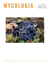 Cover image for Mycologia, Volume 109, Issue 6, 2017