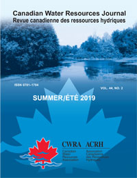 Cover image for Canadian Water Resources Journal / Revue canadienne des ressources hydriques, Volume 44, Issue 2, 2019