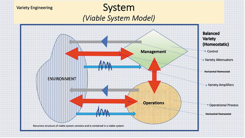 Diagram 1. Variety Engineering, System Incorporating viable system model (VSM)