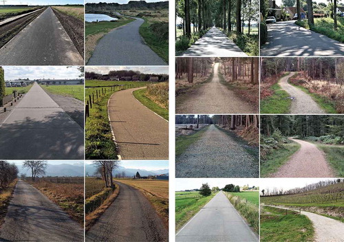 Figure 2. Examples of straight and curvy streets.