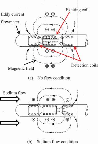 Figure 1. Conceptual diagram of eddy current flowmeter.