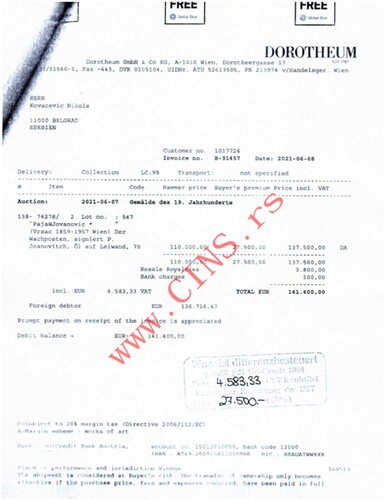 Figure 4. One of the scanned documents received after a FOI request to the Misdemeanour Court. (Source: www.cins.rs).