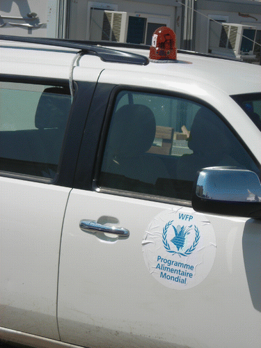 Figure 5. LCMMS device installed on a WFP car in Port-au-Prince.