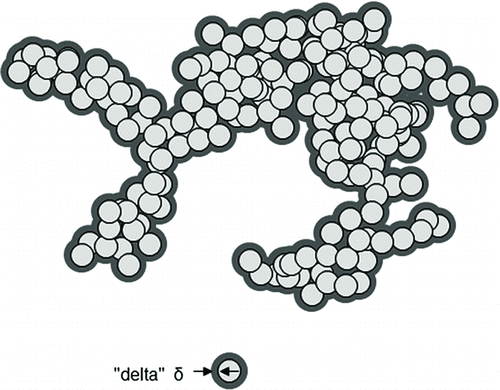 FIG. 4 Lightly coated aggregate model.