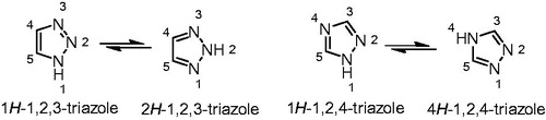 Figure 1. The structures of triazole.