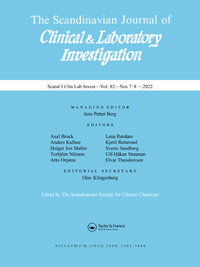 Cover image for Scandinavian Journal of Clinical and Laboratory Investigation, Volume 82, Issue 7-8, 2022