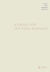 Cover image for Journal for Cultural Research, Volume 24, Issue 4, 2020