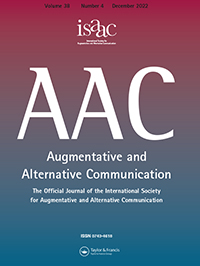 Cover image for Augmentative and Alternative Communication, Volume 38, Issue 4, 2022