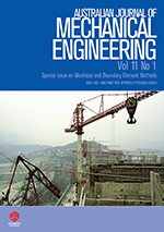 Cover image for Australian Journal of Mechanical Engineering, Volume 11, Issue 1, 2013