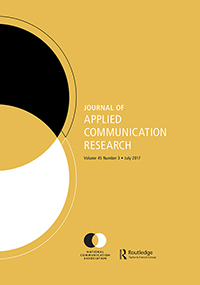Cover image for Journal of Applied Communication Research, Volume 45, Issue 3, 2017