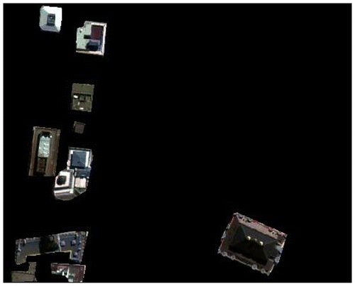 Figure 13. Manual extraction of building for Pan-sharpened image.