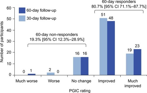 Figure 2 PGIC ratings of study participants.