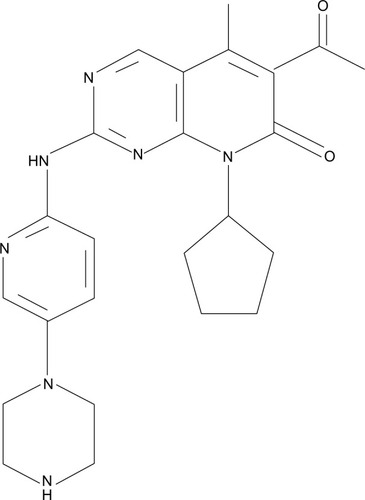 Figure 2 Palbociclib, or PD-0332991, a CDK4/6 inhibitor from Pfizer, Inc. (New York, NY, USA).