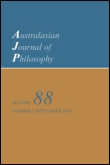 Cover image for Australasian Journal of Philosophy, Volume 92, Issue 3, 2014