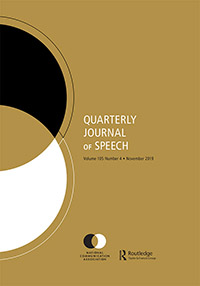 Cover image for Quarterly Journal of Speech, Volume 105, Issue 4, 2019