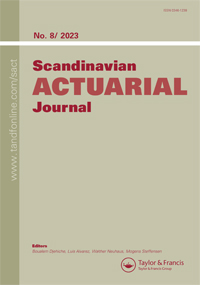 Cover image for Scandinavian Actuarial Journal, Volume 2023, Issue 8, 2023