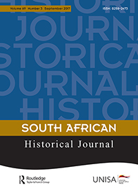 Cover image for South African Historical Journal, Volume 69, Issue 3, 2017
