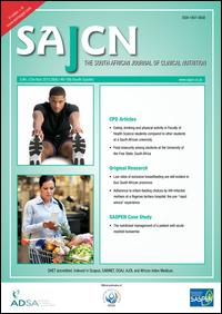 Cover image for South African Journal of Clinical Nutrition, Volume 29, Issue 4, 2016