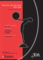 Cover image for Health Sociology Review, Volume 19, Issue 1, 2010