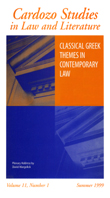 Cover image for Law & Literature, Volume 11, Issue 1, 1999