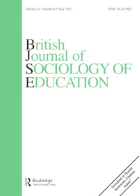 Cover image for British Journal of Sociology of Education, Volume 43, Issue 5, 2022