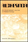 Cover image for Alcheringa: An Australasian Journal of Palaeontology, Volume 37, Issue 3, 2013