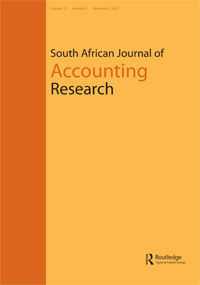 Cover image for South African Journal of Accounting Research, Volume 37, Issue 3, 2023