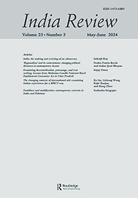 Cover image for India Review, Volume 23, Issue 3, 2024