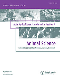 Cover image for Acta Agriculturae Scandinavica, Section A — Animal Science, Volume 66, Issue 4, 2016