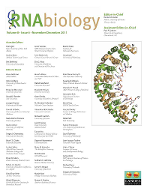Cover image for RNA Biology, Volume 8, Issue 6, 2011