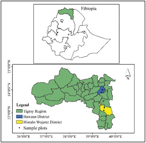 Figure 1. Map of the study areas.