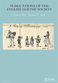 Cover image for Publications of the English Goethe Society, Volume 91, Issue 1, 2022