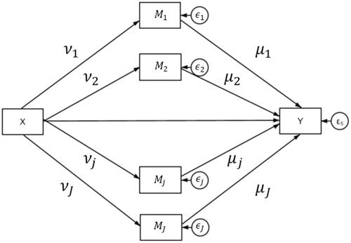 Figure 2. The multiple mediator model.