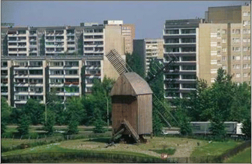 Fig. 3. Unrenovated apartment buildings in central Marzahn. Photo by author.