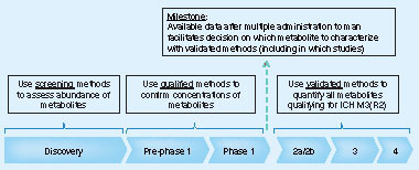 Figure 4. Process A: metabolites with unknown contribution to the activity or toxicity.