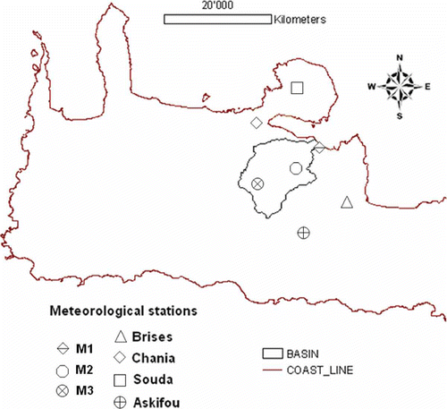 Fig. 5 Location of the meteorological stations.